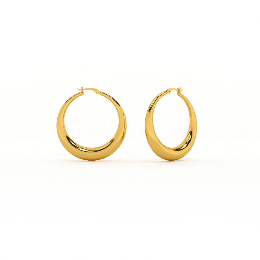 Chic Chunky Hoop Earrings